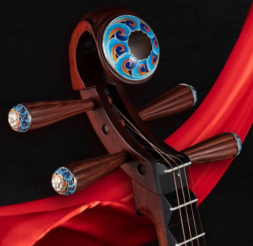 敦煌牌琵琶124-541BY酸枝木银奖琵琶敦煌藻井【敦煌牌乐器官方商城】_
